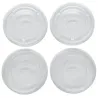 Tapas Planas con Cruz para vaso PET de Ø9,5cm