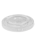 Tapas Planas con Cruz para vaso PET de Ø9,5cm