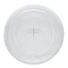 Tapas Planas con Cruz para vaso PET de Ø9,5cm
