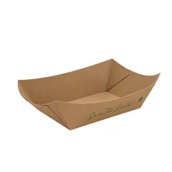 Barquetas de Cartón Kraft 16,5x12,5cm/400ml