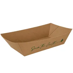 Barquetas de Cartón Kraft 24,5x16,5cm/1.000ml
