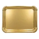 Bandejas de Cartón Rectangular Doradas 22x28cm