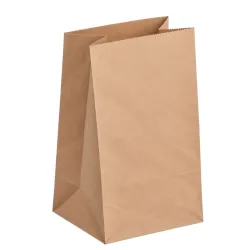 Bolsas de Papel Kraft Americanas 22+14x37cm 60gr