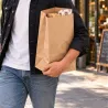 Bolsas de Papel Kraft Americanas 22+14x37cm 60gr