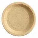 Platos de Cartón Kraft Biodegradables 22cm