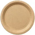 Platos de Cartón Kraft Biodegradables 26cm