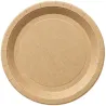 Platos de Cartón Kraft Biodegradables 26cm