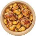 Platos de Cartón Kraft Biodegradables 26cm