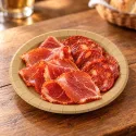Platos de Cartón Kraft Biodegradables Antigrasa Ø18cm 245gr