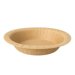 Bolw/Plato Hondo de Cartón Kraft Biodegradables Antigrasa Ø19cm 245gr