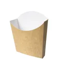 Petacas de Cartón para Fritos Kraft/Blanco Pequeña 9x7,5cm
