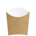 Petacas de Cartón para Fritos Kraft/Blanco Pequeña 9x7,5cm