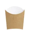 Petacas de Cartón para Fritos Kraft/Blanco Pequeña 9x7,5cm