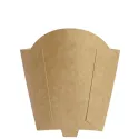 Petacas de Cartón para Fritos Kraft/Blanco Pequeña 9x7,5cm