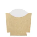 Petacas de Cartón para Fritos Kraft/Blanco Pequeña 9x7,5cm