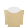 Petacas de Cartón para Fritos Kraft/Blanco Pequeña 9x7,5cm