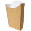 Petacas de Cartón para Fritos Kraft/Blanco Grande 13,5x7,7cm
