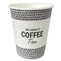 Vasos de Cartón "Coffee Time" 8Oz/240ml Ø8cm
