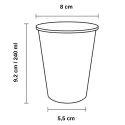 Vasos de Cartón "Coffee Time" 8Oz/240ml Ø8cm