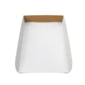 Palas Gofre de Cartón Kraft/Blanco "Automontables" 10x13cm