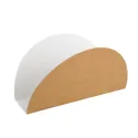 Porta Tacos de Cartón Kraft/Blanco 12x2,5x6cm