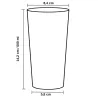 Vasos Cocktail Reutilizables Plástico Duro Tritan 500ml (18 Uds)