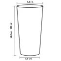 Vasos Cocktail Reutilizables Plástico Duro SAN 500ml (18 Uds)