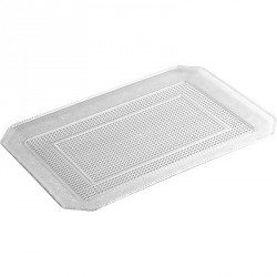 Bandeja de Plástico PS Lux Transparente Reutilizable 35 x 25 cm