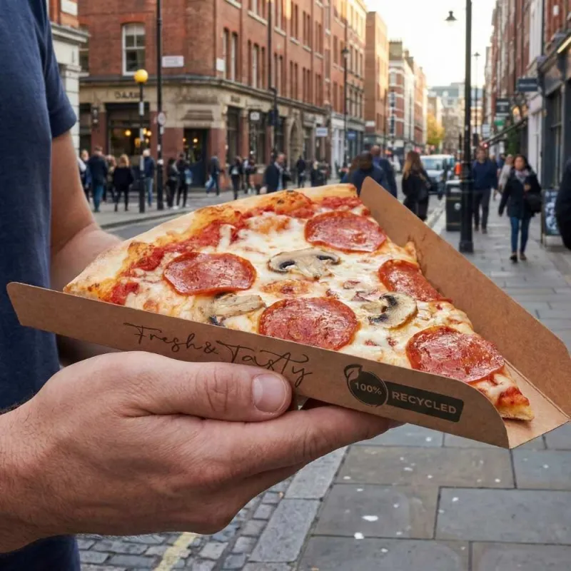 cuñas para porciones de pizza para llevar