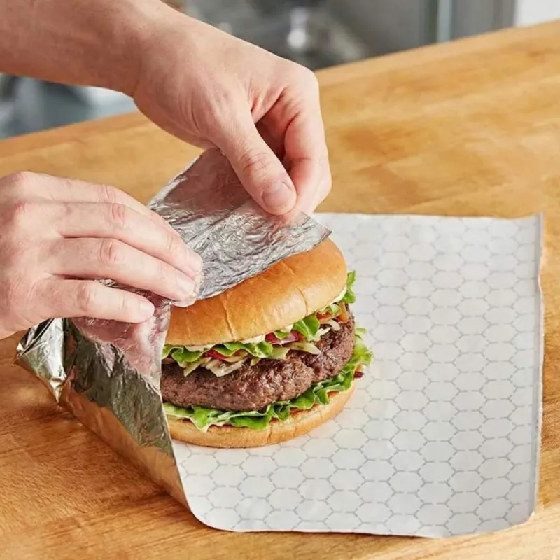 papel térmico para envolver alimentos